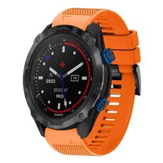 Per cinturino in silicone a sgancio rapido Garmin Descent MK 2i da 26 mm (arancione)