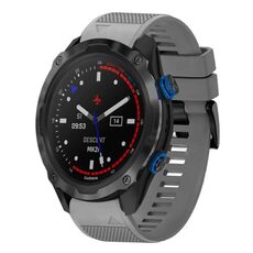 Per cinturino in silicone a sgancio rapido Garmin Descent MK 2i da 26 mm (grigio)