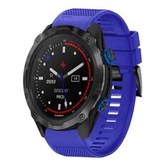 Per cinturino in silicone a sgancio rapido Garmin Descent MK 2i da 26 mm (blu scuro)