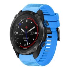 Per cinturino in silicone a sgancio rapido Garmin Descent MK 2i da 26 mm (blu cielo)