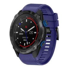 Per cinturino in silicone a sgancio rapido Garmin Descent MK 2i da 26 mm (blu notte)