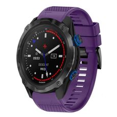 Per cinturino in silicone a sgancio rapido Garmin Descent MK 2i da 26 mm (viola)