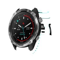 Per cinturino in silicone a sgancio rapido Garmin Descent MK 2 da 26 mm (verde menta)