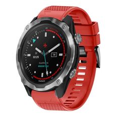 Per cinturino in silicone a sgancio rapido Garmin Descent MK 2 da 26 mm (rosso)