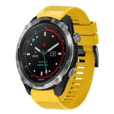 Per cinturino in silicone a sgancio rapido Garmin Descent MK 2 da 26 mm (giallo)