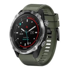 Per cinturino in silicone a sgancio rapido Garmin Descent MK 2 da 26 mm (verde militare)