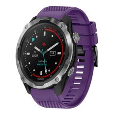 Per cinturino in silicone a sgancio rapido Garmin Descent MK 2 da 26 mm (viola)