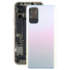 Per OPPO Find X3 Lite Cover posteriore della batteria in materiale di vetro (argento satinato)