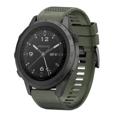 Per cinturino in silicone a sgancio rapido Garmin MARQ Commander da 22 mm (verde militare)