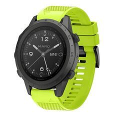 Per cinturino in silicone a sgancio rapido Garmin MARQ Commander da 22 mm (verde lime)