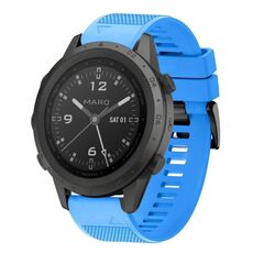 Per cinturino in silicone a sgancio rapido Garmin MARQ Commander da 22 mm (blu cielo)
