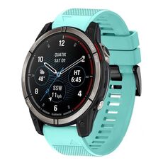 Per cinturino in silicone a sgancio rapido Garmin Quatix 7 Pro da 22 mm (verde menta)