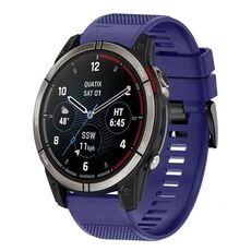 Per cinturino in silicone a sgancio rapido Garmin Quatix 7 Pro da 22 mm (blu notte)