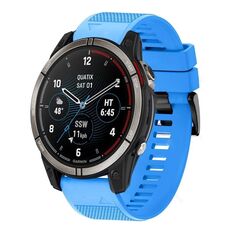 Per cinturino in silicone a sgancio rapido Garmin Quatix 7 da 22 mm (blu cielo)