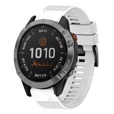 Per cinturino in silicone a sgancio rapido Garmin Fenix 7 Pro 47mm 22mm (bianco)
