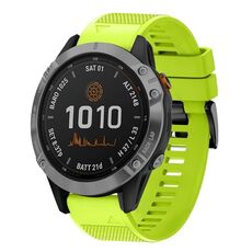 Per cinturino in silicone a sgancio rapido Garmin Fenix 7 Pro 47mm 22mm (verde lime)