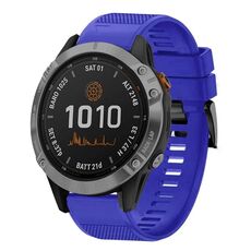 Per cinturino in silicone a sgancio rapido Garmin Fenix 7 Pro 47mm 22mm (blu scuro)