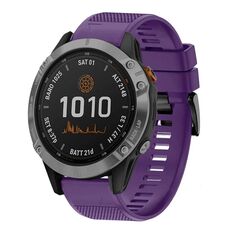 Per cinturino in silicone a sgancio rapido Garmin Fenix 7 Pro 47mm 22mm (viola)