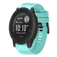 Per cinturino in silicone a sgancio rapido Garmin Instinct 2 Solar da 22 mm (verde menta)