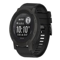 Per cinturino in silicone a sgancio rapido Garmin Instinct 2 Solar da 22 mm (nero)