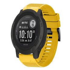 Per cinturino in silicone a sgancio rapido Garmin Instinct 2 Solar da 22 mm (giallo)