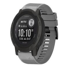 Per cinturino in silicone a sgancio rapido Garmin Instinct 2 Solar da 22 mm (grigio)
