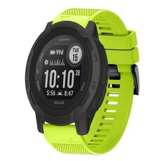 Per cinturino in silicone a sgancio rapido Garmin Instinct 2 Solar da 22 mm (verde lime)