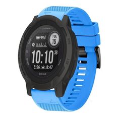 Per cinturino in silicone a sgancio rapido Garmin Instinct 2 Solar da 22 mm (blu cielo)