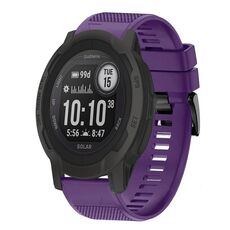 Per cinturino in silicone a sgancio rapido Garmin Instinct 2 Solar da 22 mm (viola)