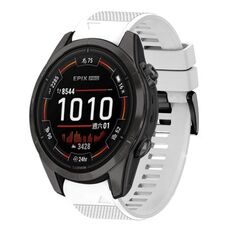 Per cinturino in silicone a sgancio rapido Garmin Epix Pro 47mm 22mm (bianco)