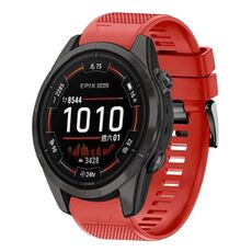 Per cinturino in silicone a sgancio rapido Garmin Epix Pro 47mm 22mm (rosso)
