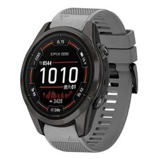 Per cinturino in silicone a sgancio rapido Garmin Epix Pro 47mm 22mm (grigio)