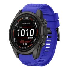 Per cinturino in silicone a sgancio rapido Garmin Epix Pro 47mm 22mm (blu scuro)