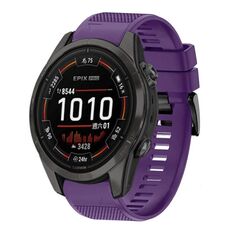 Per cinturino in silicone a sgancio rapido Garmin Epix Pro 47mm 22mm (viola)