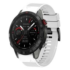 Per cinturino in silicone a sgancio rapido Garmin MARQ Athlete Gen 2 da 22 mm (bianco)