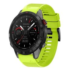 Per cinturino in silicone a sgancio rapido Garmin MARQ Athlete Gen 2 da 22 mm (verde lime)