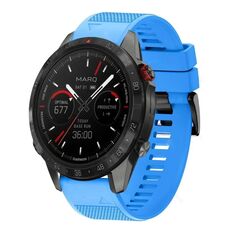 Per cinturino in silicone a sgancio rapido Garmin MARQ Athlete Gen 2 da 22 mm (blu cielo)