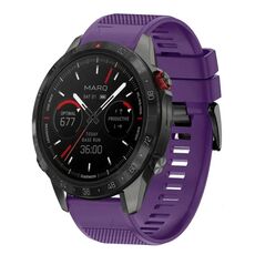 Per cinturino in silicone a sgancio rapido Garmin MARQ Athlete Gen 2 da 22 mm (viola)
