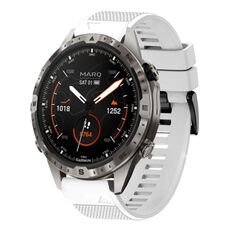 Per cinturino in silicone a sgancio rapido Garmin MARQ Adventurer Gen 2 da 22 mm (bianco)