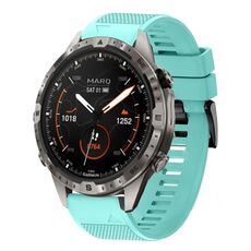 Per cinturino in silicone a sgancio rapido Garmin MARQ Adventurer Gen 2 da 22 mm (verde menta)