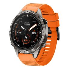 Per cinturino in silicone a sgancio rapido Garmin MARQ Adventurer Gen 2 da 22 mm (arancione)