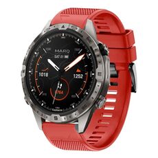 Per cinturino in silicone a sgancio rapido Garmin MARQ Adventurer Gen 2 da 22 mm (rosso)