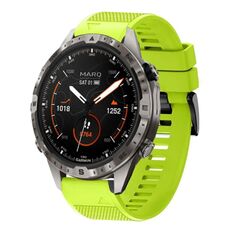 Per cinturino in silicone a sgancio rapido Garmin MARQ Adventurer Gen 2 da 22 mm (verde lime)