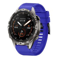 Per cinturino in silicone a sgancio rapido Garmin MARQ Adventurer Gen 2 da 22 mm (blu scuro)