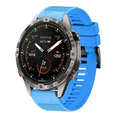 Per cinturino in silicone a sgancio rapido Garmin MARQ Adventurer Gen 2 da 22 mm (blu cielo)