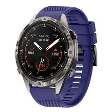 Per cinturino in silicone a sgancio rapido Garmin MARQ Adventurer Gen 2 da 22 mm (blu notte)
