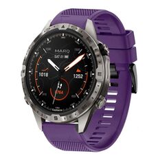 Per cinturino in silicone a sgancio rapido Garmin MARQ Adventurer Gen 2 da 22 mm (viola)