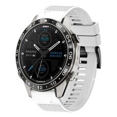 Per cinturino in silicone a sgancio rapido Garmin MARQ Aviator Gen 2 da 22 mm (bianco)