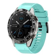 Per cinturino in silicone a sgancio rapido Garmin MARQ Aviator Gen 2 da 22 mm (verde menta)