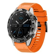 Per cinturino in silicone a sgancio rapido Garmin MARQ Aviator Gen 2 da 22 mm (arancione)